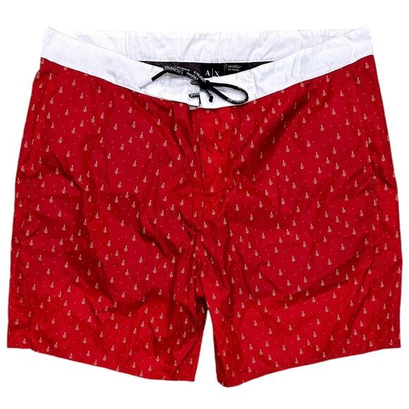 Armani Exchange Men's Boardshorts Bermuda Beachwear Red Swim Trunk Shorts in 2XL - Picture 1 of 3